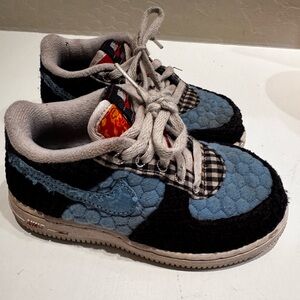 Kids Nike Air Force One - Blue and Gray Athletic Shoes